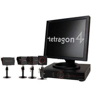Netrome Tetragon 4 Channel DVR Security System with 4 Camera and LCD Monitor  Complete Surveillance Systems  Camera & Photo