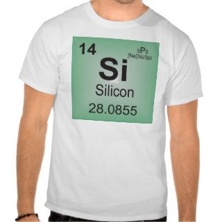 Silicon Individual Element of the Periodic Table Tee Shirts