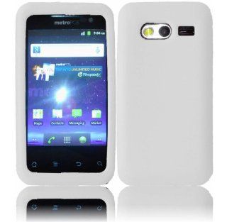 White Silicone Jelly Skin Case Cover for Huawei Activa 4G M920 Cell Phones & Accessories