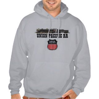 Union Pacific RR Steam Train Hooded Pullover