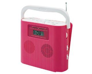 Jensen CD 470 Pink Portable Mini AM/FM Radio CD Player Boombox w/Aux   Players & Accessories