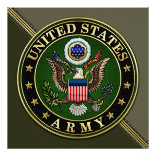 US Army Emblem Print