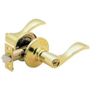 Faultless Naples Polished Brass Entry Lever LYE700B F