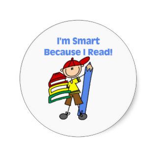 Boy Smart Because I Read Sticker