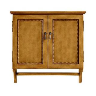 Home Decorators Collection Chelsea 24 in. Wood Wall Cabinet in Antique Oak DISCONTINUED 3224700550