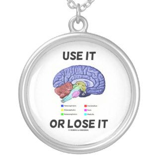 Use It Or Lose It (Anatomical Brain Humor) Pendant