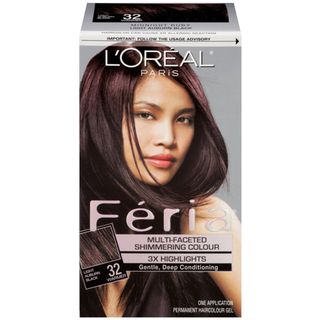L'Oreal Feria Light Auburn Black 32 Multi Faceted Shimmering Hair Colour L'Oreal Hair Color