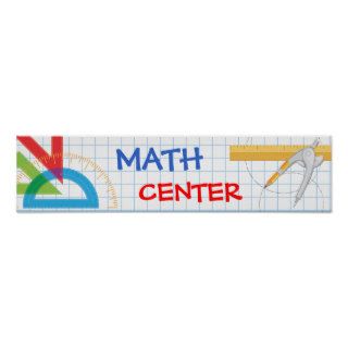 Math School Banner Posters