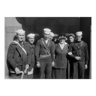 Singer with Sailors, 1910s Print