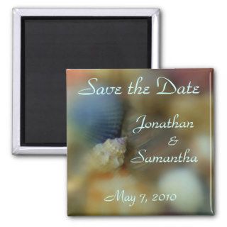 Misty Shells Save the Date Magnets