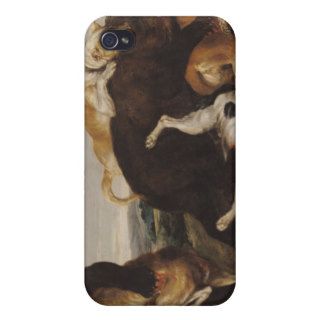 Bear Hunt or, Battle Between Dogs and Bears Case For iPhone 4