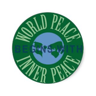 World Peace Begins With Inner Peace Sticker Sheet