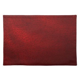 Dark Red (Faux) Leather Look Placemats