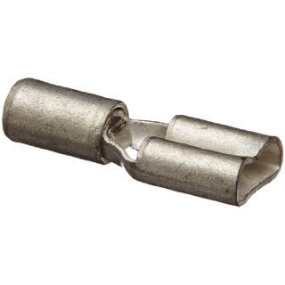 Panduit DM1 488 C Female Disconnect, Non Insulated, Metal Sleeve, Metric, 0.5   1.0mm Wire Range, 4.8 x 0.8mm Tab Size, 5.9mm Width, 2.5mm Height, 15mm Length (Pack of 100) Disconnect Terminals