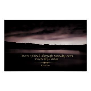 Willingness Motivational Quote Poster Print