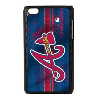 Custom Atlanta Braves Cover Case for iPod Touch 4 4th IP 9566 Cell Phones & Accessories