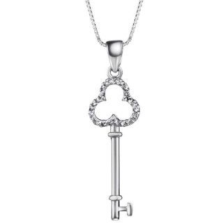 Neoglory Fashion Love Key Designer Pendant Necklace S925 Silver Jewelry Jewelry