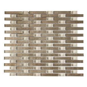 Jeffrey Court Sphynx 11 in. x 13.25 in. x 8 mm Glass Mosaic Wall Tile 99569