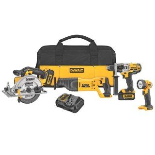 Factory Reconditioned Dewalt DCK491L2R 20V MAX Cordless Lithium Ion 4 Tool Combo Kit   Power Tool Combo Packs  