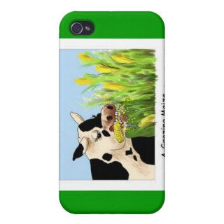 Agrazing Maize (Funny Cow Gifts Cards Etc) iPhone 4/4S Covers