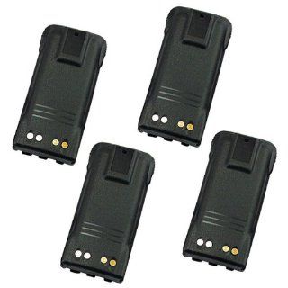 Hitech   4 Pack of HNN9008 / PMNN4008 Replacement Batteries for Some Motorola ATS, GP, MTX, PTX, and PRO Series, Including the GP140, GP240, GP280, and GP320 2 Way Radio Batteries (Ni MH, 1500mAh)  Two Way Radio Batteries  GPS & Navigation