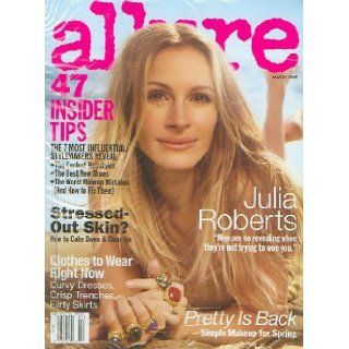Allure Magazine (March, 2009) Julia Roberts Cover Linda Wells Books