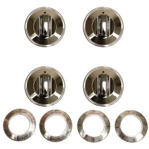 Range Kleen Electric Replacement Knob in Chrome (4 Pack) 8124