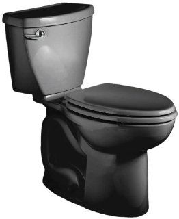 American Standard Cadet 3 Elongated Flowise Two Piece High Efficiency Toilet with 12 Inch Rough In, Black Black    