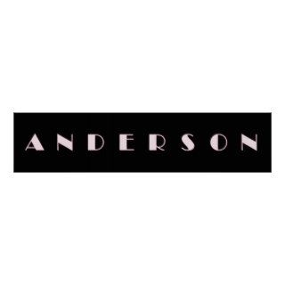 ANDERSON Alphabet Letter Name Art Poster