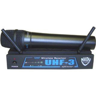 Nady UHF 3 Handheld Wireless System MU4/493.55 Musical Instruments