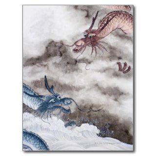 Traditional Chinese Painting, Year Of The Dragon 2 Post Card