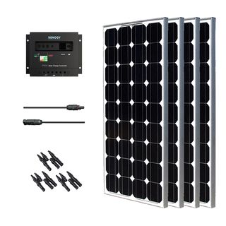 Solar Panel Bundle Kit 400w With 4 100w Mono Solar Pan/ 30a Chrg Con/ Mc4 Br Conn/ Mc4 Adapter Kit