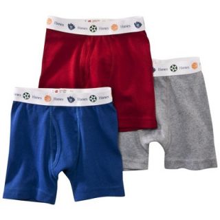 Hanes Toddler Boys 3 Pack Boxer Brief   Assorted Colors 2T/3T