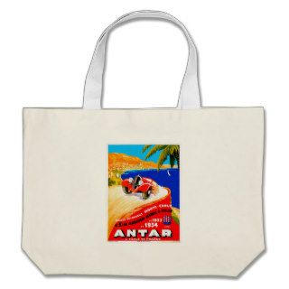 Antar Gas ~ Vintage Auto Road Race Ad Bag