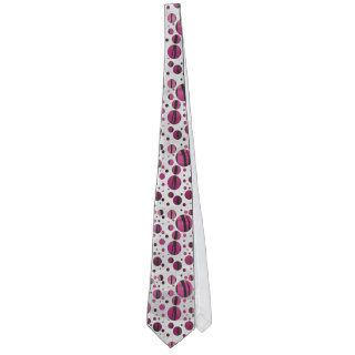 Tiger Hot Pink and Black Print Neck Tie