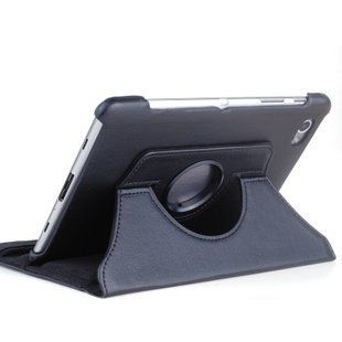 Black Rotatable PU Leather Case For Tablet samsung Galaxy Tab 7.7 P6800 P6810 Cell Phones & Accessories