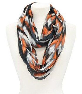 Chevron Color Spread Infinity Scarf   BLACK  Other Products  