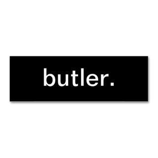 Butler Business Card