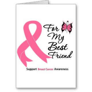 Breast Cancer For My Best Friend Greeting Card