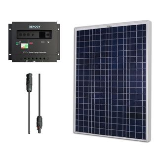 Solar Panel Bundle Kit 100w With 100 Watt Poly Solar Panel/ 30a Charge Controller/ Mc4 Adapter Kit