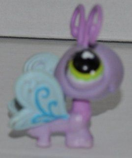 Butterfly #478 (Purple Body, Blue Wings, Green/Yellow Eyes) Littlest Pet Shop (Retired) Collector Toy   LPS Collectible Replacement Single Figure   Loose (OOP Out of Package & Print) 