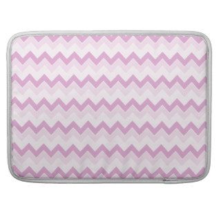 Pink Ombre Chevrons Zigzag Monogram Pattern MacBook Pro Sleeves