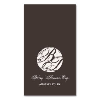 Next Appointment Cards, monogram business cards