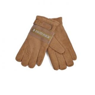 Suede Winter Glove by ISOTONER (Brown XL) at  Mens Clothing store