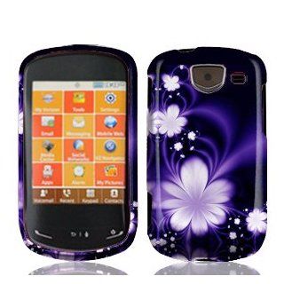 EC Blue Flower Hard Faceplate Cover Phone Case for Samsung Brightside U380 Cell Phones & Accessories