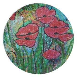The poppy blossom plates