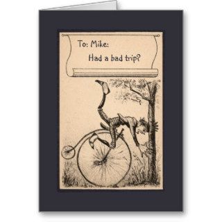 Victorian bike accident get well soon card