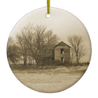 old farm house ornament