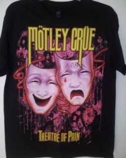 Motley Crue   Vintage Style Theatre Of Pain T Shirt Music Fan T Shirts Clothing