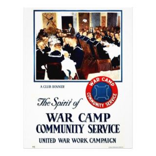 War Camp Community Service Personalized Flyer
